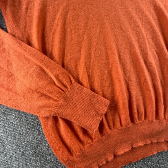 Sid Mashburn Orange V-Neck Sweater - Picture 3 of 14